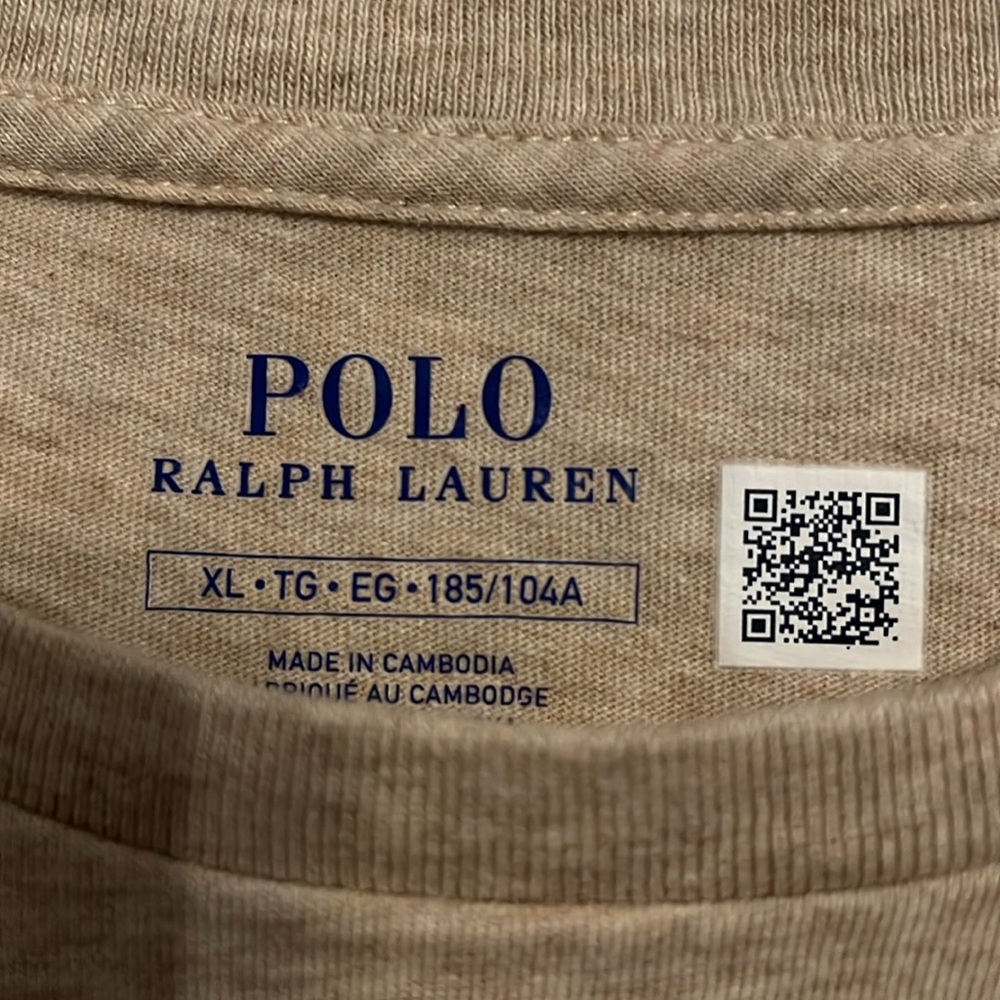 Mens gently used polo long sleeve T-shirt - Picture 3 of 3